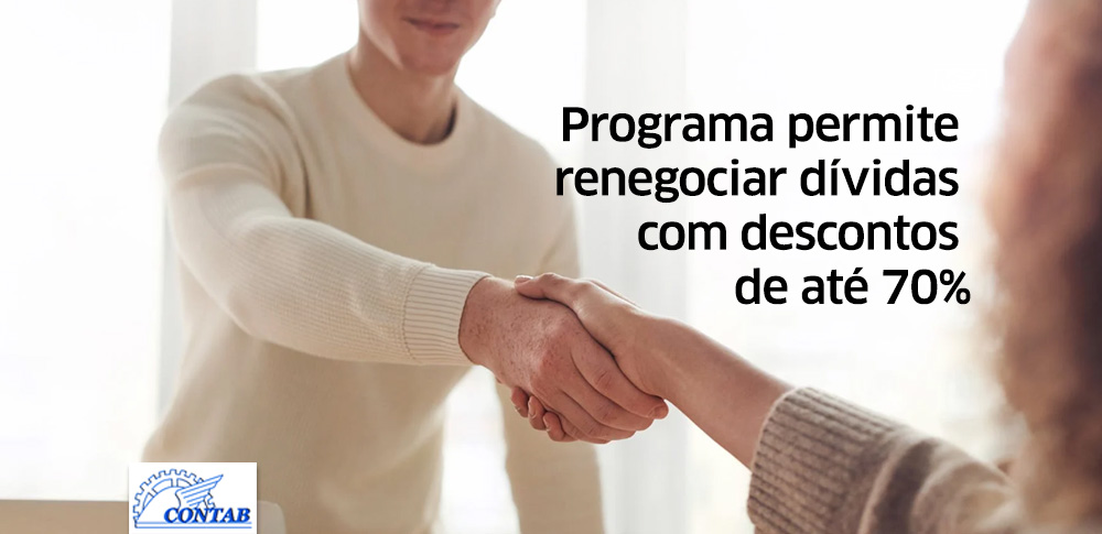 programa de renegociação de dívidas tributárias para pessoas físicas e empresas.